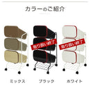 3分別キャスター付ダストボックス ゴミ箱 ダストボックス おしゃれ 分別 スリム 縦型 ごみ箱 シンプル 分別ごみ箱 分別ゴミ箱 キャスター付 キッチン リビング インテリア 収納用具 3段 ぼん家具