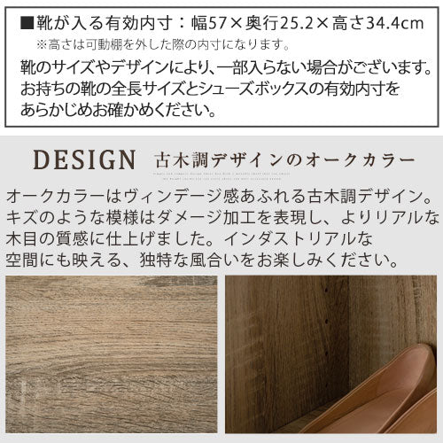 シューズボックス〔2扉薄型タイプ〕