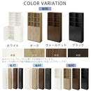 シンプル木製ラック〔扉付き〕