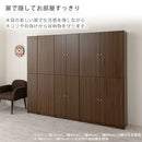 シンプル木製ラック〔扉付き〕