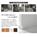 ミラー付きシューズラック ロータイプ