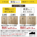 薄型シューズボックス〔2扉タイプ・3扉タイプ〕