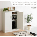 薄型シューズボックス〔2扉タイプ・3扉タイプ〕