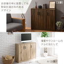 薄型シューズボックス〔2扉タイプ・3扉タイプ〕