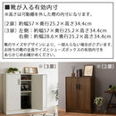 薄型シューズボックス〔2扉タイプ・3扉タイプ〕