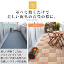 ジョイントタイルデッキ〔4枚セット・10枚セット〕 タイル ベランダ 庭 デッキ テラス diy ジョイントタイル おしゃれ デッキパネル 正方形 ジョイントマット ベランダ ガーデニング 簡単設置 敷石 ぼん家具