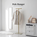 ポールハンガー ハンガーラック 高さ調整 洋服掛け ポールハンガー スリム 省スペース パイプハンガー 洗濯物干し 物干しラック 室内 組立簡単 T字 約 幅40 高さ150 ぼん家具