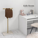 ポールハンガー ハンガーラック 高さ調整 洋服掛け ポールハンガー スリム 省スペース パイプハンガー 洗濯物干し 物干しラック 室内 組立簡単 T字 約 幅40 高さ150 ぼん家具