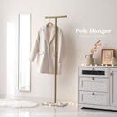 ポールハンガー ハンガーラック 高さ調整 洋服掛け ポールハンガー スリム 省スペース パイプハンガー 洗濯物干し 物干しラック 室内 組立簡単 T字 約 幅40 高さ150 ぼん家具