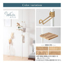 突っ張りラック オープンラック スリム 約 幅58 ウォールシェルフ おしゃれ ポールハンガー 突っ張り つっぱり シナプスラック 高さ調節可 省スペース収納 フック ぼん家具