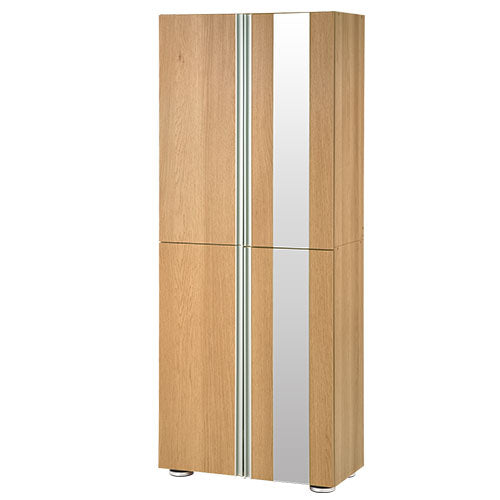 シューズボックス　ミラー付き幅75cm