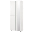 シューズボックス ミラー付き 幅75cm シューズボックス シューズラック 下駄箱 最大48足 約 幅75 可動棚 洗える 国産 玄関収納 靴箱 鏡 ワイド 靴 くつ 収納 扉 おしゃれ ぼん家具