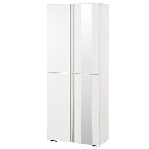 シューズボックス　ミラー付き幅75cm