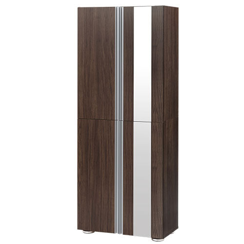 シューズボックス　ミラー付き幅75cm