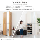 シューズボックス ミラー付き 幅75cm シューズボックス シューズラック 下駄箱 最大48足 約 幅75 可動棚 洗える 国産 玄関収納 靴箱 鏡 ワイド 靴 くつ 収納 扉 おしゃれ ぼん家具