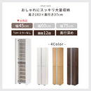 シューズボックス ミラーなし 幅45cm シューズボックス 最大24足 約 幅45 可動棚 洗える 国産 下駄箱 玄関収納 靴箱 スリム 靴 くつ 収納 扉 おしゃれ ぼん家具