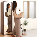 ミラー付きシューズラック シューズボックス シューズラック 下駄箱 靴箱 スリム 玄関収納 おしゃれ 靴 収納 靴箱収納 スニーカーボックス 靴棚 スニーカーケース げた箱 靴収納 ぼん家具