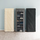 シューズラック シューズラック 靴箱 下駄箱 スリム シューズボックス 幅65 奥行30cm 縦長 カバー付き 省スペース 9段 大容量 大型 大量収納 軽量 ブーツ 目隠し ぼん家具