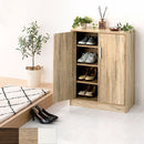 シューズボックス 2扉 薄型タイプ 幅60×奥行30cm 靴箱 シューズボックス おしゃれ 下駄箱 シューズラック スリム 靴 収納棚 木製 薄型 扉付き コンパクト 大容量 幅60 玄関 白 省スペース ぼん家具