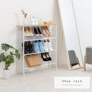 天板付きシューズラック 3段 シューズラック 下駄箱 靴箱 スリム 玄関収納 靴収納 省スペース 靴棚 薄型 狭い玄関 靴ラック 3段 くつ箱 おしゃれ シューズボックス 扉なし ぼん家具