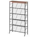 天板付きシューズラック 5段 シューズラック 下駄箱 靴箱 スリム 玄関収納 靴収納 省スペース 靴棚 薄型 狭い玄関 靴ラック 5段 くつ箱 おしゃれ シューズボックス 扉なし ぼん家具