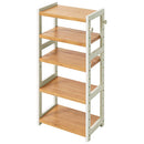 シューズラック 5段 幅45cm シューズラック 5段 スリム 幅45cm 靴箱 シューズボックス おしゃれ 下駄箱 オープンラック 天然木 ディスプレイラック 飾り棚 可動棚 棚板 居間 玄関 ぼん家具