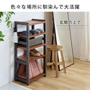 シューズラック 5段 幅45cm シューズラック 5段 スリム 幅45cm 靴箱 シューズボックス おしゃれ 下駄箱 オープンラック 天然木 ディスプレイラック 飾り棚 可動棚 棚板 居間 玄関 ぼん家具