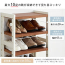 シューズラック 5段 幅45cm シューズラック 5段 スリム 幅45cm 靴箱 シューズボックス おしゃれ 下駄箱 オープンラック 天然木 ディスプレイラック 飾り棚 可動棚 棚板 居間 玄関 ぼん家具