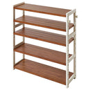 シューズラック 5段 幅85cm シューズラック 5段 幅85cm 靴箱 シューズボックス おしゃれ 下駄箱 オープンラック 天然木 ディスプレイラック 飾り棚 木製棚 可動棚 棚板 居間 玄関 ぼん家具