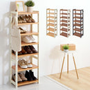 シューズラック 7段 幅45cm シューズラック シューズボックス 下駄箱 靴箱 スリム 幅45cm 7段 おしゃれ  省スペース シューズ収納 天然木 可動棚 玄関 収納 コンパクト ぼん家具