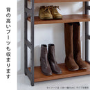 シューズラック 7段 幅85cm シューズラック 7段 幅85cm 靴箱 シューズボックス おしゃれ 下駄箱 オープンラック 天然木 ディスプレイラック 飾り棚 木製棚 可動棚 棚板 居間 玄関 ぼん家具