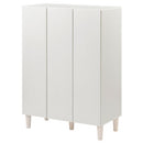 シューズボックス シューズボックス おしゃれ シューズラック ブーツラック 扉付き 3扉 2列 7段 5段 可動棚 高さ調整 シューズBOX 木製 約 幅70 高さ100 奥行35cm ぼん家具