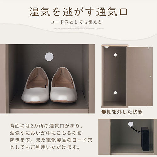 シューズボックス〔2個セット〕 玄関収納 シューズラック