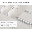 伸縮式シューズラック シューズラック 靴 収納ラック 伸縮式 玄関 靴収納 省スペース 下駄箱 オープンラック 靴箱 木目 軽量 3段 約 18足 靴ラック スリッパ収納 薄型 ぼん家具