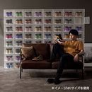 シューズボックス Sサイズ〔4個セット〕 シューズボックス 靴箱 クリア おしゃれ スニーカーボックス スニーカーケース 収納 小型 コンパクト 扉付き コレクション 積み重ね 4個セット ぼん家具