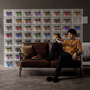 シューズボックス Lサイズ〔4個セット〕 シューズボックス スニーカーボックス クリア おしゃれ 靴収納 靴箱 スニーカーケース シューズケース 靴入れ 4個セット 透明 箱 ディスプレイ ぼん家具