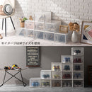 シューズボックス Lサイズ〔4個セット〕 シューズボックス スニーカーボックス クリア おしゃれ 靴収納 靴箱 スニーカーケース シューズケース 靴入れ 4個セット 透明 箱 ディスプレイ ぼん家具