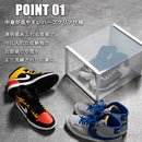 シューズボックス Lサイズ〔4個セット〕 シューズボックス スニーカーボックス クリア おしゃれ 靴収納 靴箱 スニーカーケース シューズケース 靴入れ 4個セット 透明 箱 ディスプレイ ぼん家具