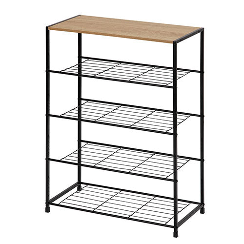 ぼん家具 シューズラック 12足 オープン おしゃれ 収納家具 玄関収納