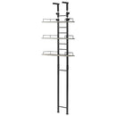 つっぱり式ランドリーラック ランドリーラック 突っ張り棚 洗濯機ラック 収納 3段 おしゃれ 洗濯ラック スリム 隙間 壁面 幅60cm 縦型 洗濯機上収納 防水パン 洗面所 ぼん家具