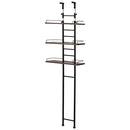 つっぱり式ランドリーラック ランドリーラック 突っ張り棚 洗濯機ラック 収納 3段 おしゃれ 洗濯ラック スリム 隙間 壁面 幅60cm 縦型 洗濯機上収納 防水パン 洗面所 ぼん家具