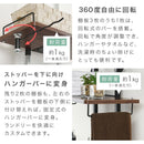 つっぱり式ランドリーラック〔ハンガーバー付き〕 洗濯機ラック ランドリーラック 突っ張り 伸縮 収納 棚 3段 おしゃれ ランドリー収納 スリム 幅60 縦型 洗濯機上 タオル収納 大理石 調 ハンガーバー ぼん家具