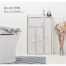 トイレラック トイレ 収納 トイレラック トイレ収納 スリム トイレットペーパーストッカー 薄型トイレラック 扉付き 隙間収納 トイレブラシ サニタリー収納 ぼん家具