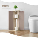 扉付き収納ボックス 扉付き収納ボックス ランドリー バス トイレ用品 トイレ収納 韓国インテリア グレージュ PUTUPUTU