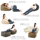 ビーズクッションソファ〔Lサイズ〕 クッション ビーズクッション 座椅子 背もたれクッション おしゃれ 座布団 フロアクッション もちもちクッション 背もたれ 椅子 ソファ 枕 抱き枕 ビーズ ぼん家具