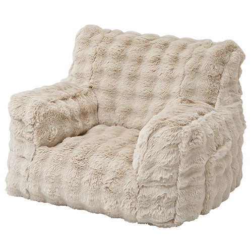 マイクロファイバー 1人掛けソファ カバー付き クッション フロア