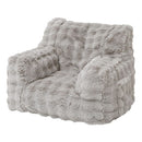 マイクロファイバー 1人掛けソファ カバー付き