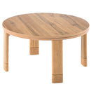 薄型ヒーター折れ脚こたつ〔円形直径70cm〕 こたつ コタツ おしゃれ こたつテーブル 大理石風 モルタル調 北欧 70 丸 リビングこたつ 家具調こたつ 継ぎ脚 折りたたみ ヒーター 薄型 ぼん家具