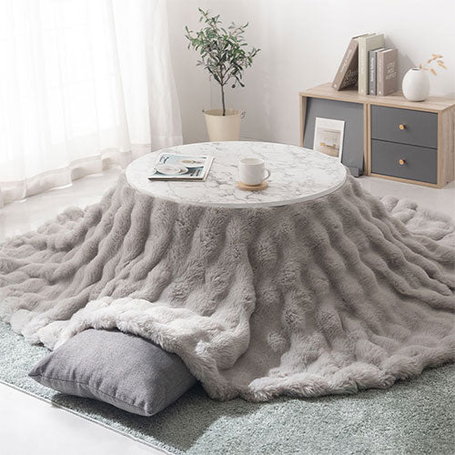 ※ 送料無料　可愛い　100丸　ナラ　こたつ　ヒーター込み ※ 薄型ヒーター折れ脚こたつ 円形直径70cm テーブル こたつ おしゃれ