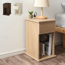 サイドテーブル〔引き出し〕 ナイトテーブル 引き出し サイドテーブル ベッドテーブル 収納 おしゃれ コンセント付き サイドチェスト スリム 木製 棚 ベッド横 寝室 介護 ぼん家具